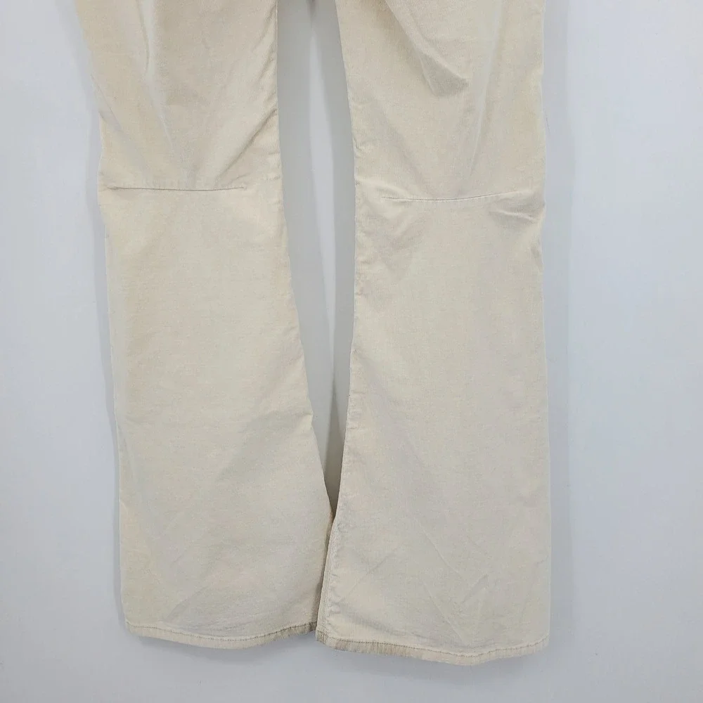 We The Free Free People Corduroy Flare Pants Cream Size 29 Boho Hippie Festival
